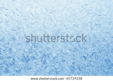 abstract blue frost background closeup