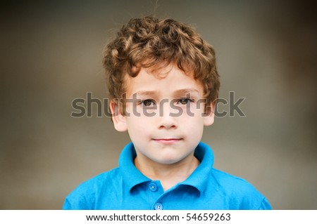adorable six year old boy