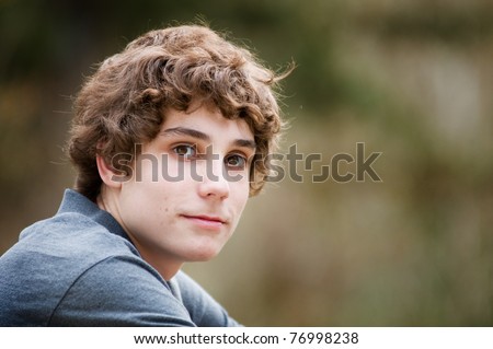 stock photo close up of teen boy