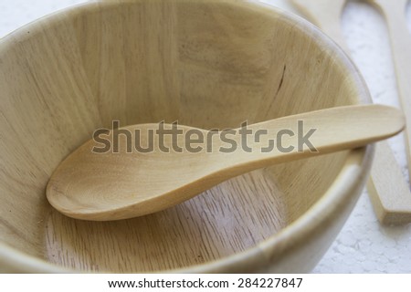 wood wooden set spoon fork bowl decoration eat