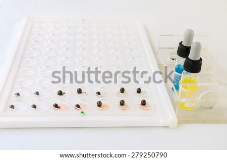 close up image of blood type test kit