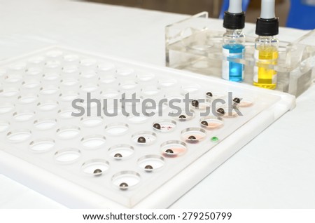 close up image of blood type test kit