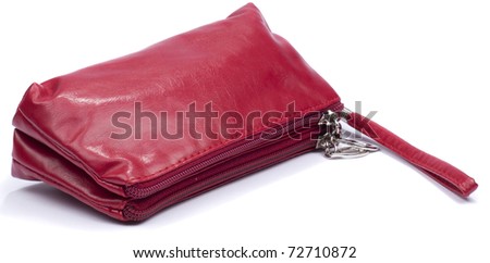 Makeup bag isolated on white