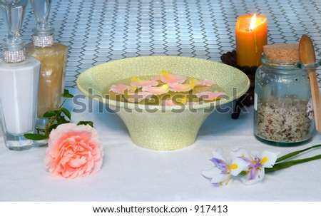 Spa supplies,oils fragrances and flowers