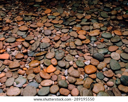 background of rock gravel pebbles of different size,Stone in a garden, background,ground