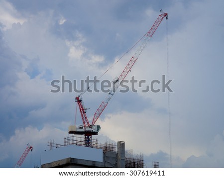 tower crane,building under construction,crane,Construction works,Construction site,Cranes on construction site.