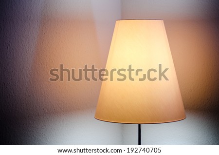 hotel room lamp