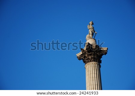 nelson´s column in trafalgar square london