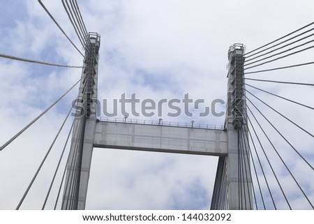 Vidyasagar Setu or Second Hooghly Bridge, is a bridge over the Hooghly River in Kolkata, India. It is the longest cable-stayed bridge in India and one of the longest in Asia length of 822.96 m.