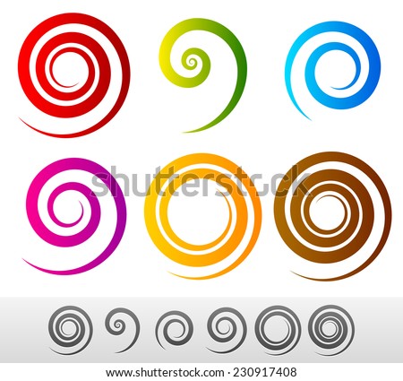 Colorful spirals