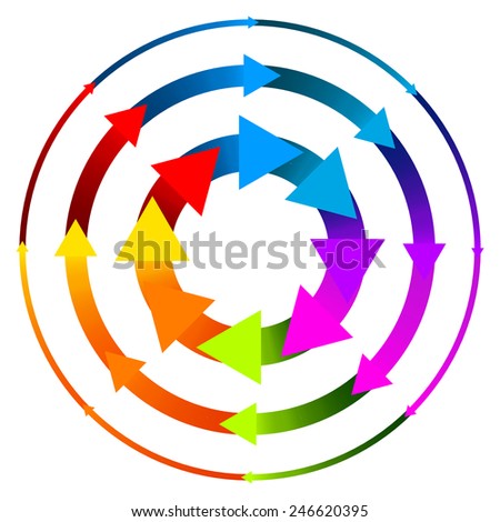 Circular, circle arrows