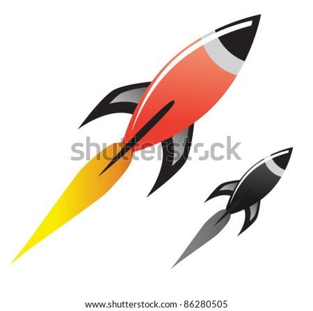 Space Rocket Vector - 86280505 : Shutterstock