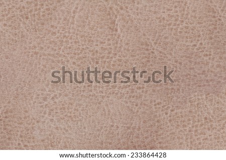 Beige leather cloth texture abstract, bright brown material surface background in horizontal orientation, nobody.