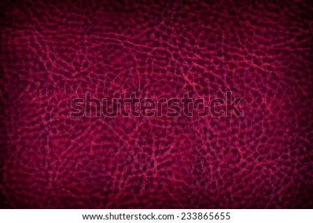 Maroon grunge leather sheet texture abstract, claret gloomy tinted leather imitation, wrinkled material surface background in horizontal orientation, nobody