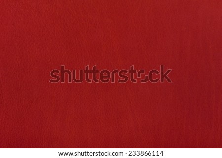 Red leather sheet texture abstract, material surface background in horizontal orientation, nobody.