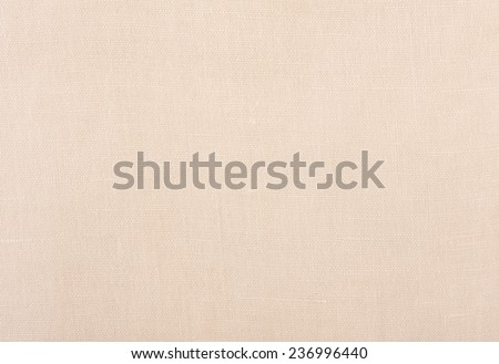 Beige canvas textured cloth abstract, bright rough plain seamless surface background in horizontal orientation, nobody.
