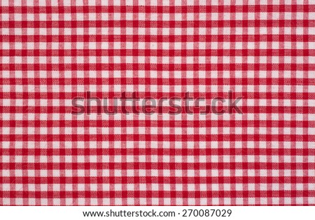 Red tablecloth background with vignette