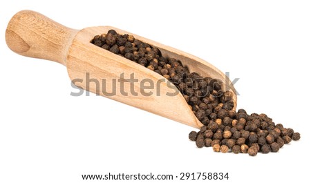 black pepper isolated on white background