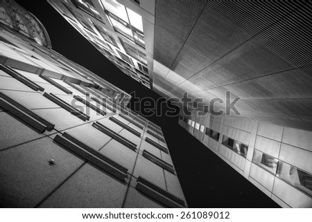 High buildings of Barbican, London, UK