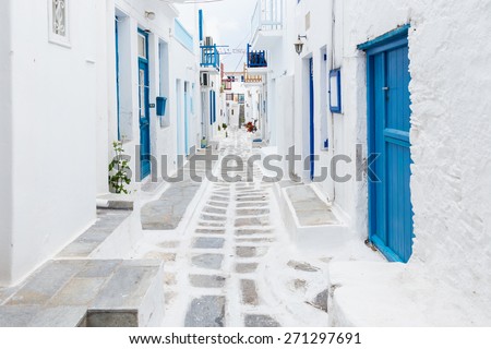 Mykonos streetview, Greece