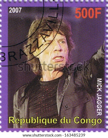 THE REPUBLIC OF CONGO - CIRCA 2007: A postage stamp printed in the Republic of Congo showing Sir Michael Philip \