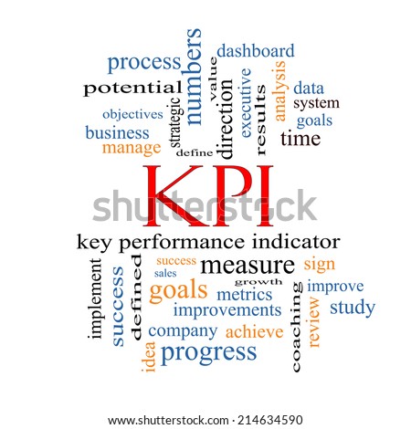 KPI Word Cloud Concept with great terms such as key, performance, indicators and more.