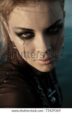 makeup water. stock photo : Intensive makeup