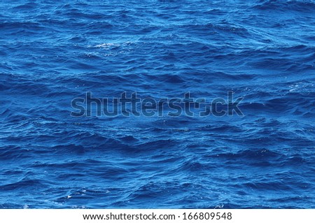 Water Texture Deep Blue Ocean Surface with Waves