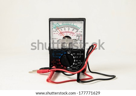 Classic New Electricity Simple Tester Tool on a White Background