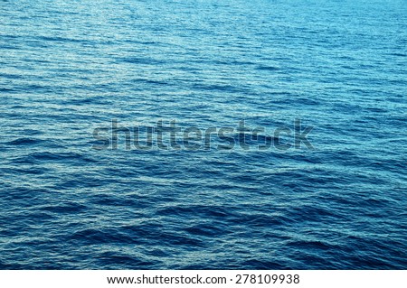 Blue Water Texture Pattern at Noon on the Atlantic Ocean