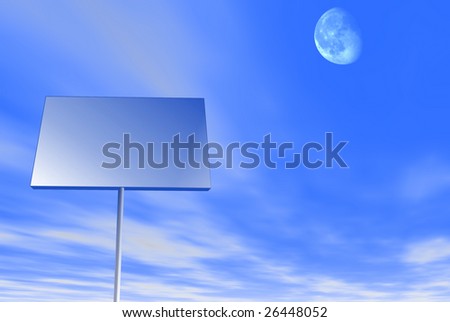 Big billboard with blank space and very clean ready to put your ad