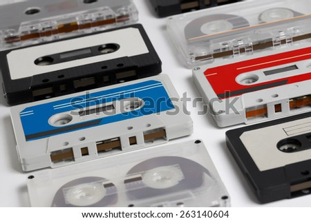 Vintage audio tapes