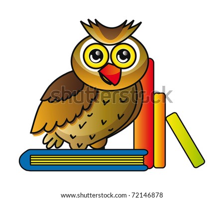 Cartoon Images Of Books. of cartoon owl with ooks