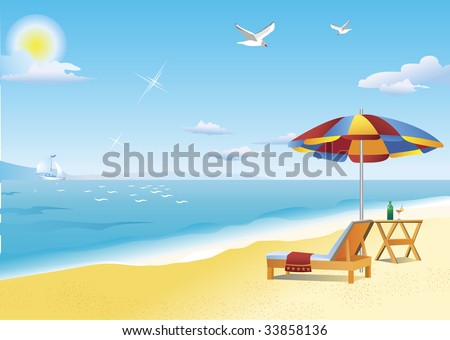 beach umbrella template