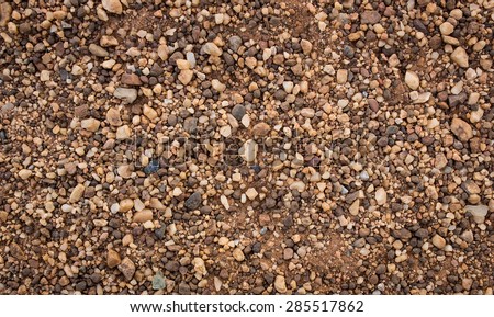Rock and sand on the ground