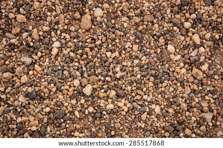Rock and sand on the ground