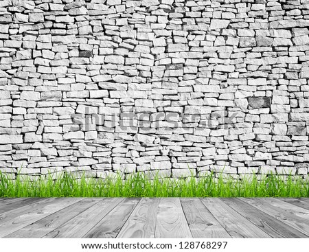 wood textured backgrounds in a room interior on the grass backgrounds. white, black