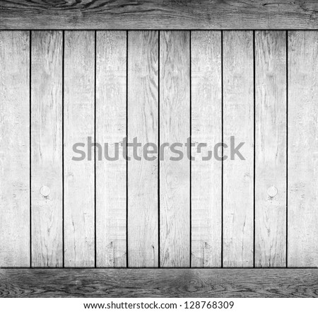 wood texture. background old panels. black and white