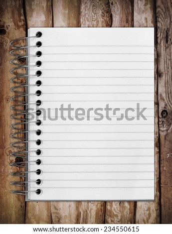 paper page notebook. textured isolated on the white backgrounds. collection