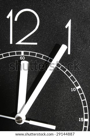 The is a symbol for time is running out