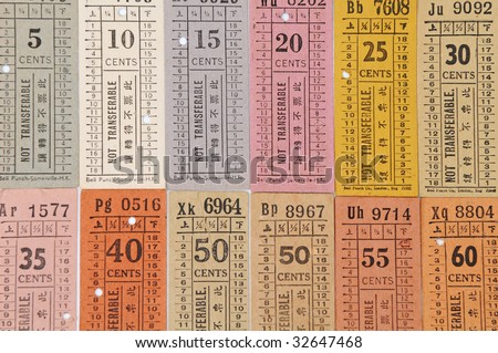 Old Bus Tickets