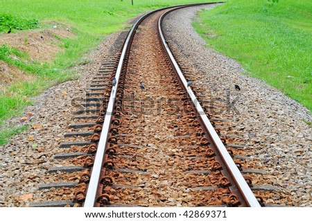 Curving Rail Track