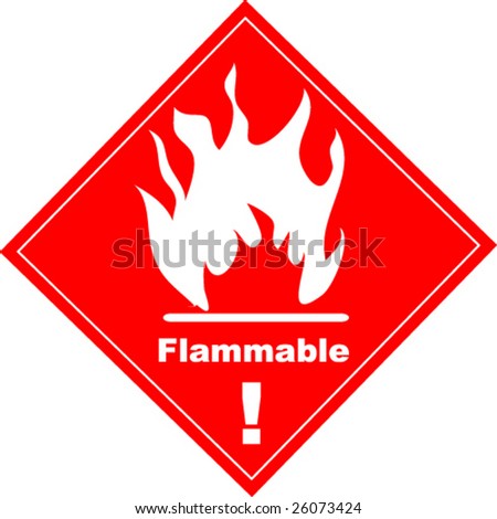 Flammable Logo Vector