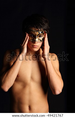Man with mask. More of this model in my portfolio.