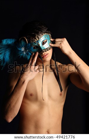 Man with mask. More of this model in my portfolio.