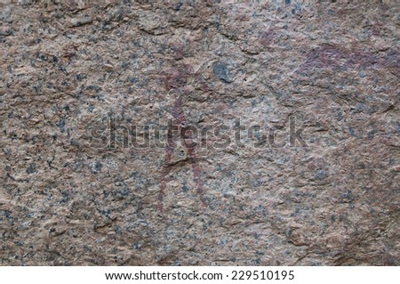 Rock Paintings, Spitzkoppe, Namibia, Africa