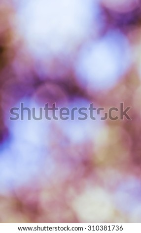 Natural colored blurred background with natural bokeh