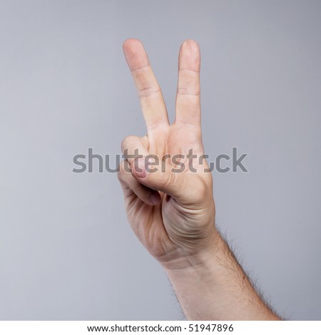 Figure of two fingers