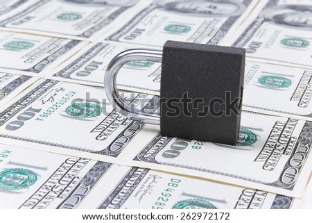 lock pad on the money