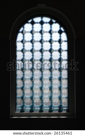 Dark Window with textured glass